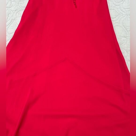 Liz Ann Moda Elegancia y Estilo beautiful red dress with low V Neck Size 32 - Picture 6 of 10